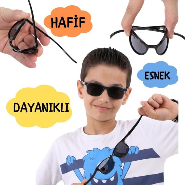 Bizzarini Bz1401 C6168m Polarize Çocuk Güneş Gözlüğü 2-7 Yaş